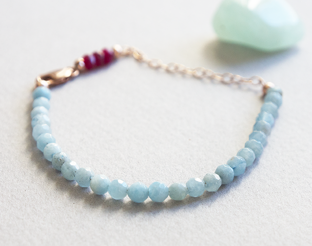 Elastic Mind Crafted | Aquamarine & Ruby