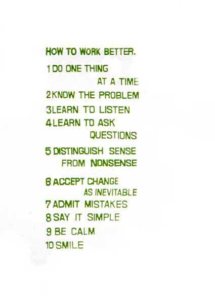 How to Work Better Artists Peter Fischli and David Weiss How to Work Better Artists Peter Fischli and David Weiss