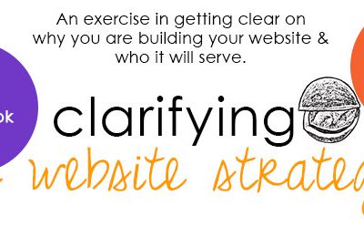 clarifying my website strategy